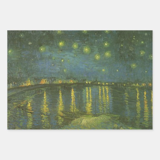 Vincent van Gogh - Starry Night Over the Rhone Geschenkpapier Set (Vorderseite)