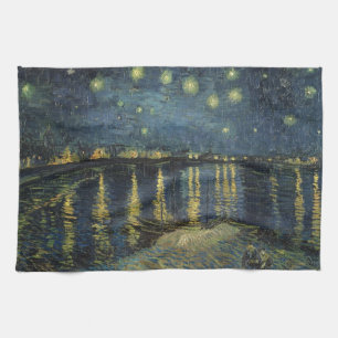 Vincent van Gogh   Starry Night Over the Rhone Geschirrtuch