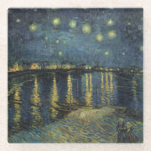Vincent van Gogh | Starry Night Over the Rhone Glasuntersetzer (Vorderseite)