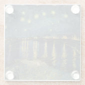 Vincent van Gogh | Starry Night Over the Rhone Glasuntersetzer (Rückseite)