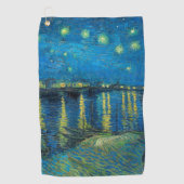 Vincent Van Gogh Starry Night Over the Rhone Golfhandtuch (Vorderseite)