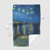 Vincent van Gogh - Starry Night Over the Rhone Golfhandtuch (Insitu)