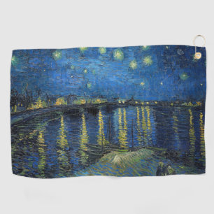 Vincent van Gogh - Starry Night Over the Rhone Golfhandtuch
