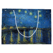 Vincent van Gogh - Starry Night Over the Rhone Große Geschenktüte (Rückseite)