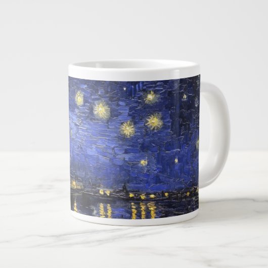 Vincent van Gogh Starry Night Over The Rhone Jumbo-Tasse (Vorderseite Rechts)
