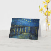 Vincent van Gogh - Starry Night Over the Rhone Karte (Gelbe Blume)