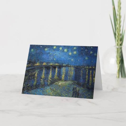Vincent van Gogh - Starry Night Over the Rhone Karte (Vorderseite)