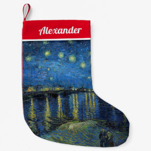 Vincent van Gogh - Starry Night Over the Rhone Kleiner Weihnachtsstrumpf
