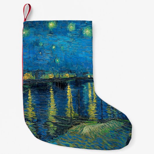 Vincent Van Gogh Starry Night Over the Rhone Kleiner Weihnachtsstrumpf (Vorderseite)
