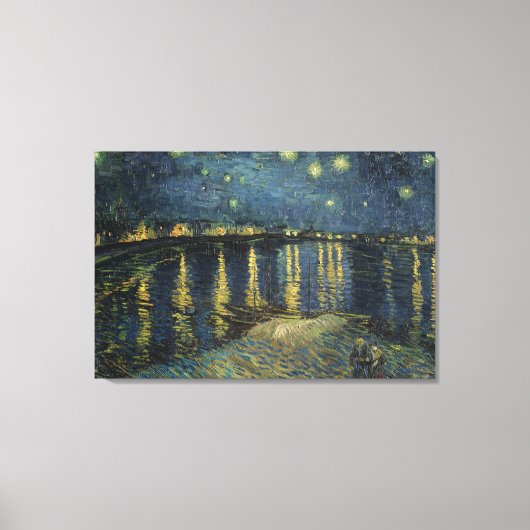 Vincent van Gogh | Starry Night Over the Rhone Leinwanddruck (Vorderseite)