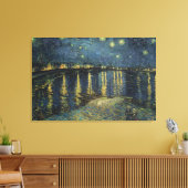Vincent van Gogh | Starry Night Over the Rhone Leinwanddruck (Insitu (Wohnzimmer))