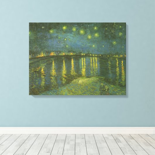 Vincent van Gogh - Starry Night Over the Rhone Leinwanddruck (Insitu (Holzboden))