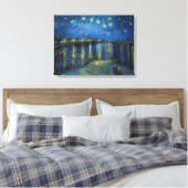 Vincent van Gogh - Starry Night Over the Rhone Leinwanddruck (Insitu (Schlafzimmer))