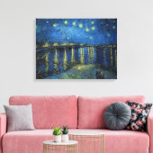 Vincent van Gogh - Starry Night Over the Rhone Leinwanddruck (Insitu (Wohnzimmer))