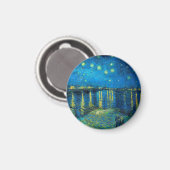 Vincent van Gogh Starry Night Over The Rhone Magnet (Vorderseite/Rückseite)