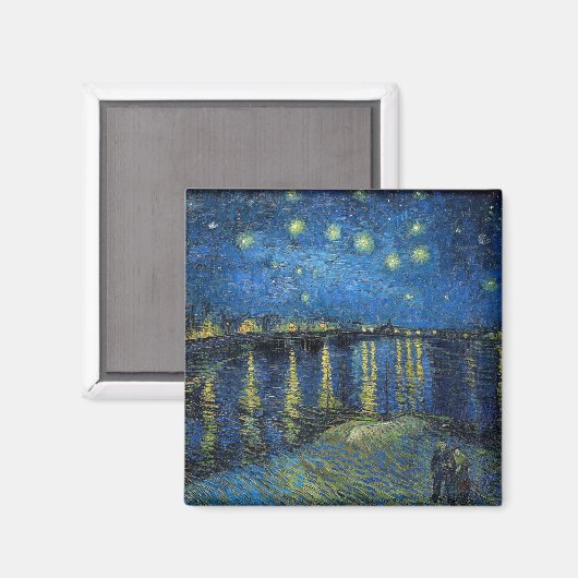 Vincent van Gogh - Starry Night Over the Rhone Magnet (Vorderseite/Rückseite)