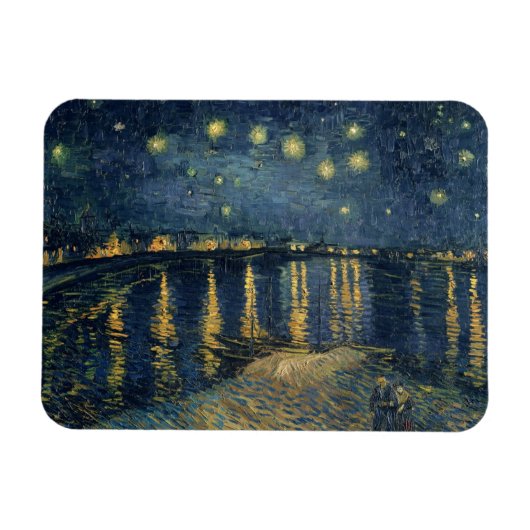 Vincent van Gogh | Starry Night Over the Rhone Magnet (Horizontal)