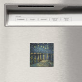 Vincent van Gogh | Starry Night Over the Rhone Magnet (In Situ (Geschirrspüler))