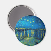 Vincent van Gogh Starry Night Over The Rhone Magnet (Vorderseite/Rückseite)