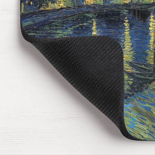 Vincent van Gogh - Starry Night Over the Rhone Mousepad (Ecke)