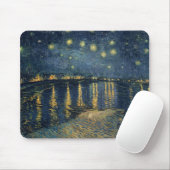 Vincent van Gogh | Starry Night Over the Rhone Mousepad (Mit Mouse)