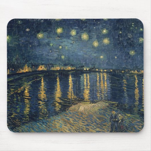 Vincent van Gogh | Starry Night Over the Rhone Mousepad (Vorne)