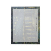 Vincent van Gogh | Starry Night Over the Rhone Notizblock (Rotiert)