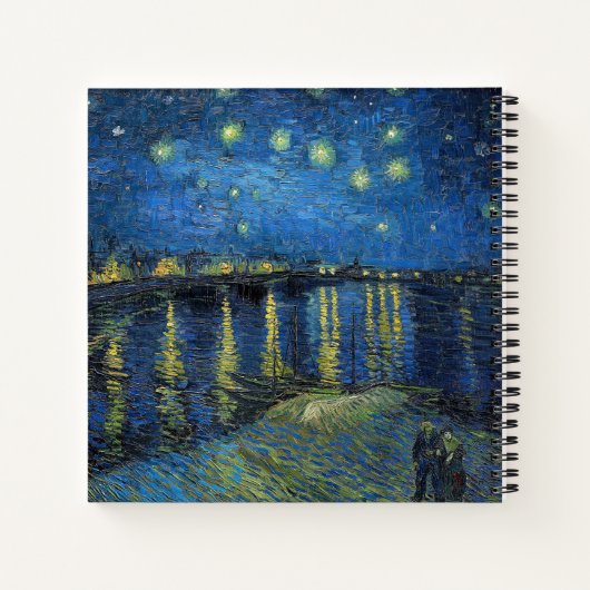 Vincent van Gogh - Starry Night Over the Rhone Notizblock (Rückseite)