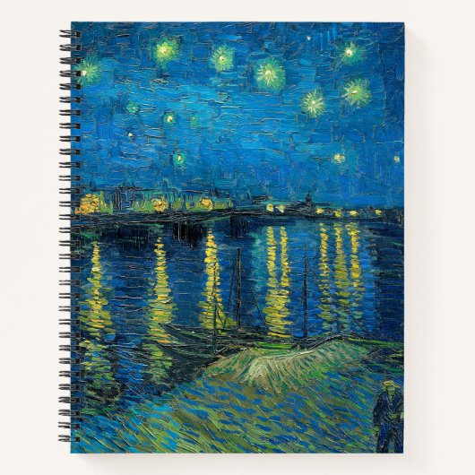 Vincent Van Gogh Starry Night Over the Rhone Notizblock (Vorderseite)