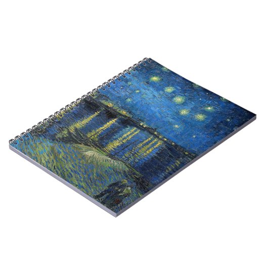 Vincent van Gogh - Starry Night Over the Rhone Notizblock (Linke Seite)