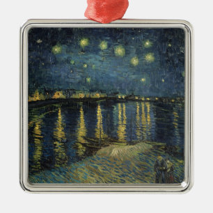 Vincent van Gogh Starry Night Over the Rhone Ornament Aus Metall