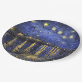 Vincent van Gogh Starry Night Over The Rhone Pappteller (Schrägansicht)