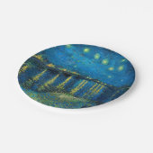 Vincent Van Gogh Starry Night Over the Rhone Pappteller (Schrägansicht)