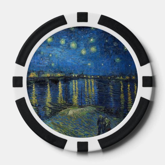 Vincent van Gogh - Starry Night Over the Rhone Pokerchips (Vorderseite)