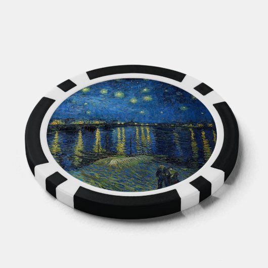 Vincent van Gogh - Starry Night Over the Rhone Pokerchips (Einzeln)