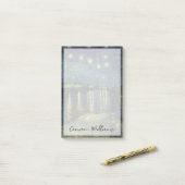 Vincent van Gogh | Starry Night Over the Rhone Post-it Klebezettel (Auf Schreibtisch)