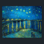 Vincent van Gogh Starry Night Over The Rhone Poster<br><div class="desc">Vincent Van Gogh Starry Night Over the Rhone Poster</div>