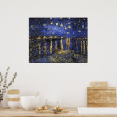 Vincent van Gogh Starry Night Over The Rhone Poster (Küche)