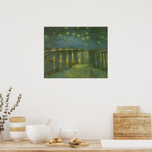 Vincent van Gogh - Starry Night Over the Rhone Poster (Küche)