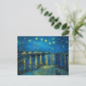Vincent Van Gogh Starry Night Over the Rhone Postkarte (Stehend Vorderseite)