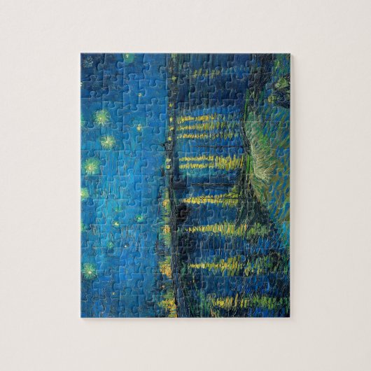 Vincent Van Gogh Starry Night Over the Rhone Puzzle (Vertikal)