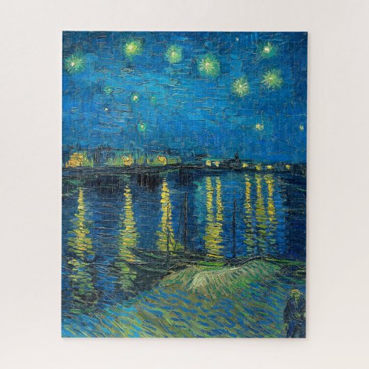 Vincent Van Gogh Starry Night Over the Rhone Puzzle (Vertikal)