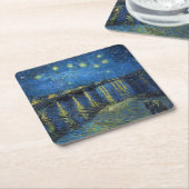 Vincent van Gogh - Starry Night Over the Rhone Rechteckiger Pappuntersetzer (angewinkelt)