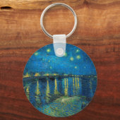 Vincent Van Gogh Starry Night Over the Rhone Schlüsselanhänger (Vorderseite)