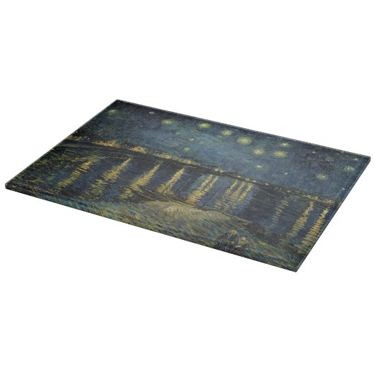 Vincent van Gogh | Starry Night Over the Rhone Schneidebrett (Ecke)