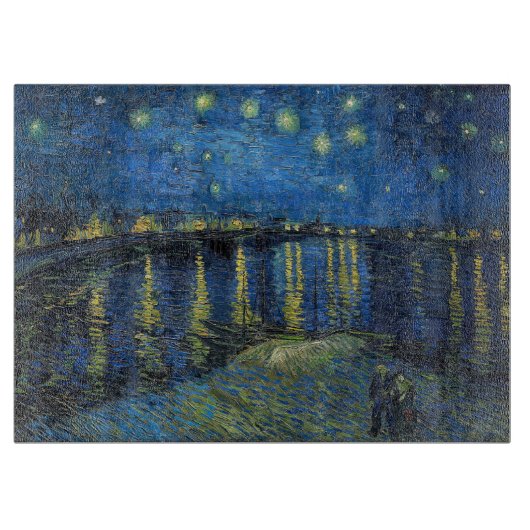 Vincent van Gogh - Starry Night Over the Rhone Schneidebrett (Vorderseite)