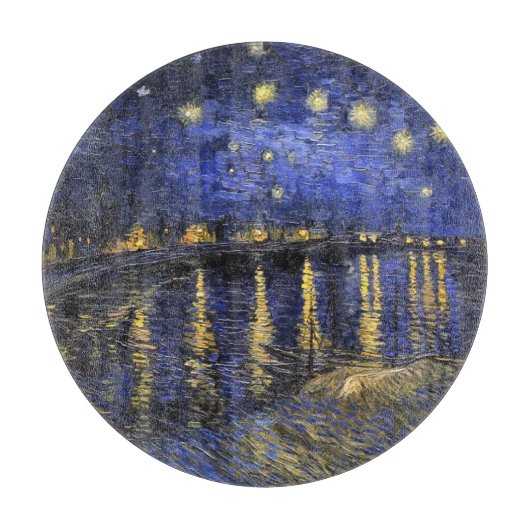 Vincent van Gogh Starry Night Over The Rhone Schneidebrett (Vorderseite)