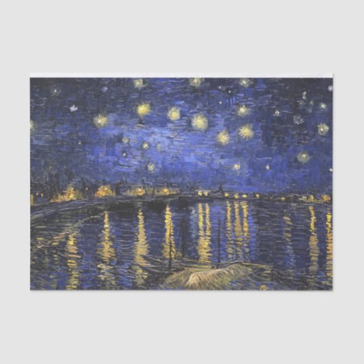 Vincent van Gogh Starry Night Over The Rhone Seidenpapier (Vorderseite)