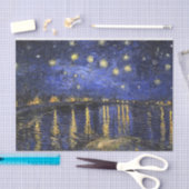 Vincent van Gogh Starry Night Over The Rhone Seidenpapier (Handwerk)