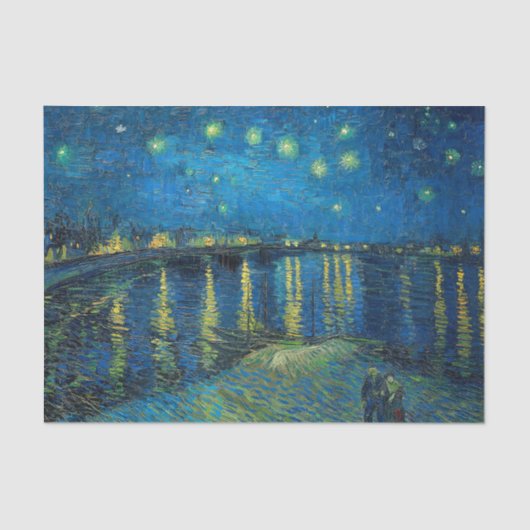 Vincent Van Gogh Starry Night Over the Rhone Seidenpapier (Vorderseite)